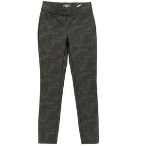 NYDJ Urban Camo Ponte Leggings Black & Gray Pull On Sz 6
